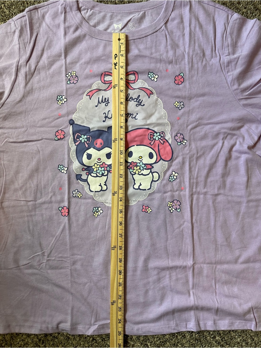 Sanrio Lilac My Melody & Kuromi Floral Graphic Tee - Picture 6 of 7